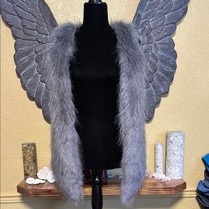 Kensie Gray Faux Fur Vest